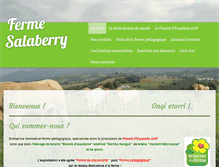 Tablet Screenshot of ferme-salaberry.com